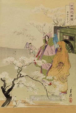 nihon hana zue 1893 1 Ogata Gekko Ukiyo e Oil Paintings